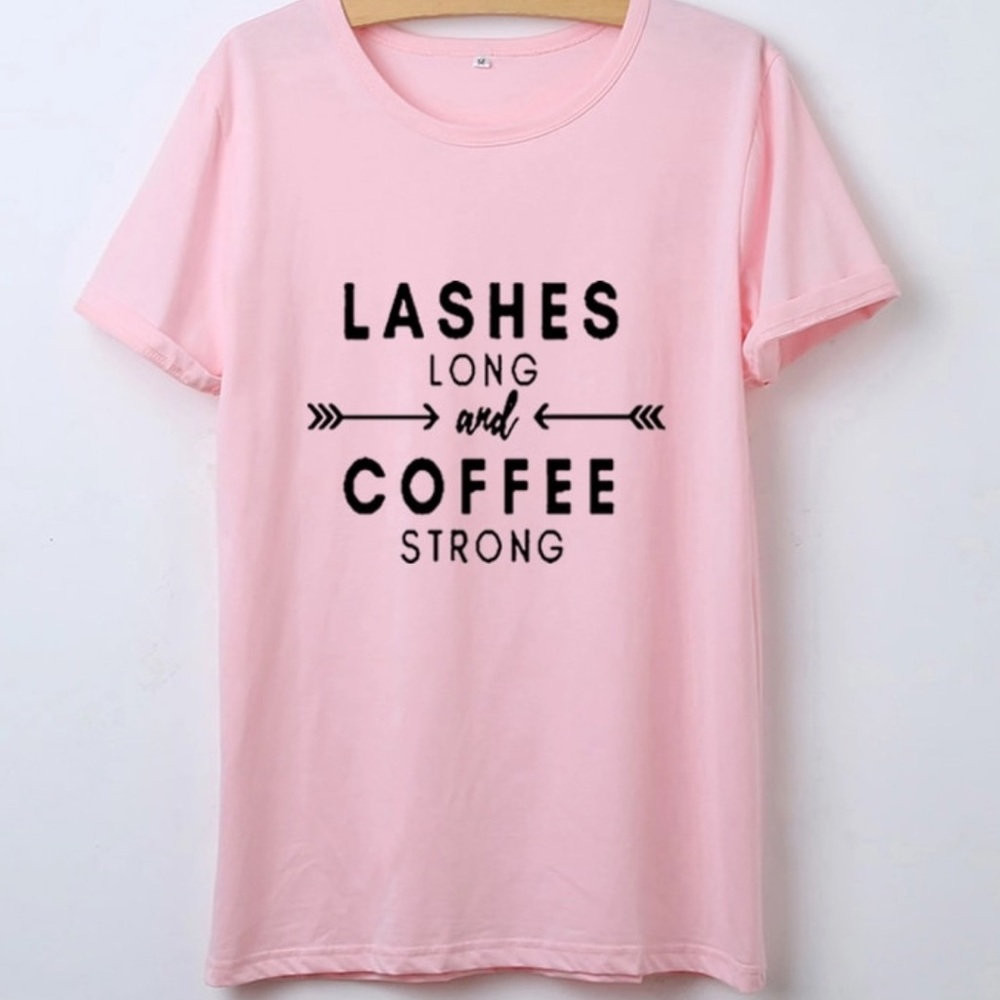Lashes & Coffee Tee